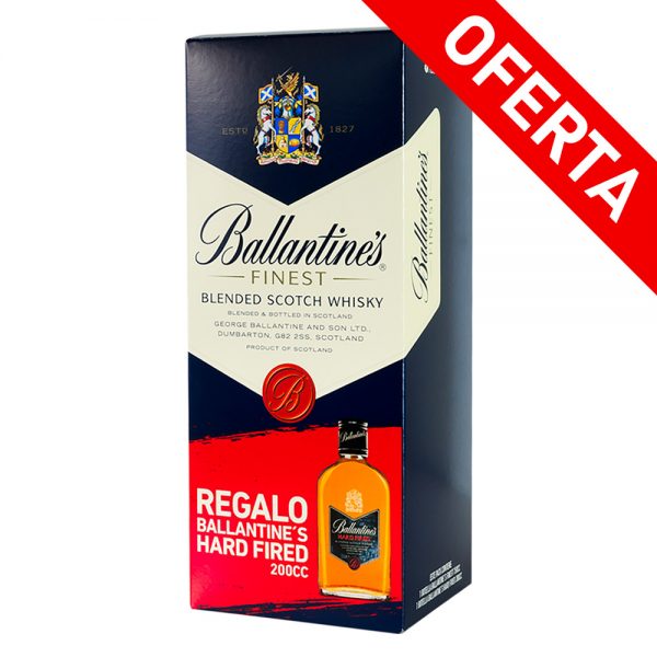Whisky-Ballantines-+-Petaca-Hard-Fire-200-Cc